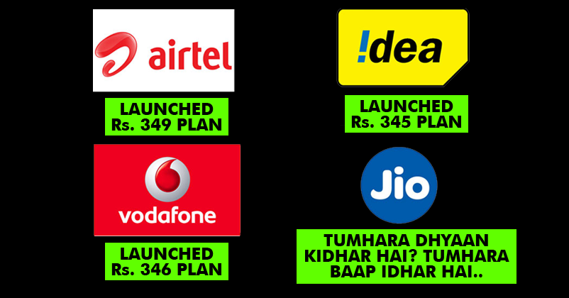 Vodafone, Airtel, Idea & Jio