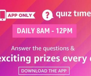 Amazon Quiz Answers for 27 June 2020 - Win One Plus Tv
