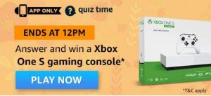 Amazon Quiz Today- Answers Of Xbox Console Quiz