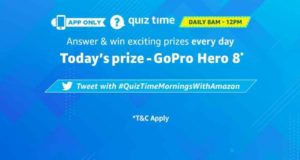 Amazon GoPro Hero 8 Quiz Time – Answer & Win GoPro Hero8
