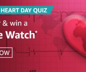 Amazon World Heart Day Quiz Answers: Participate And Win Apple Watch (1 Winner)